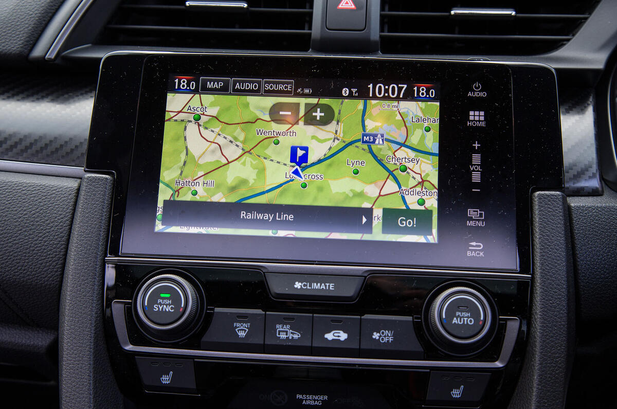 Honda Civic infotainment system