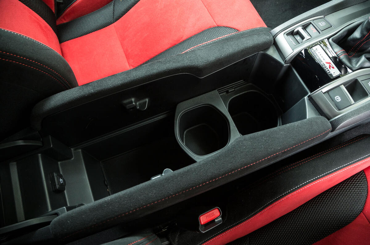 Honda Civic Type R cubby hole
