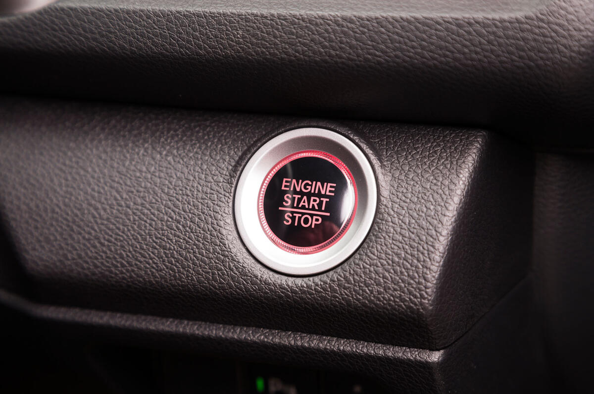 Honda Civic Type R ignition button
