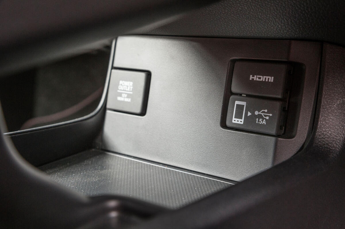 Honda Civic Type R multimedia ports
