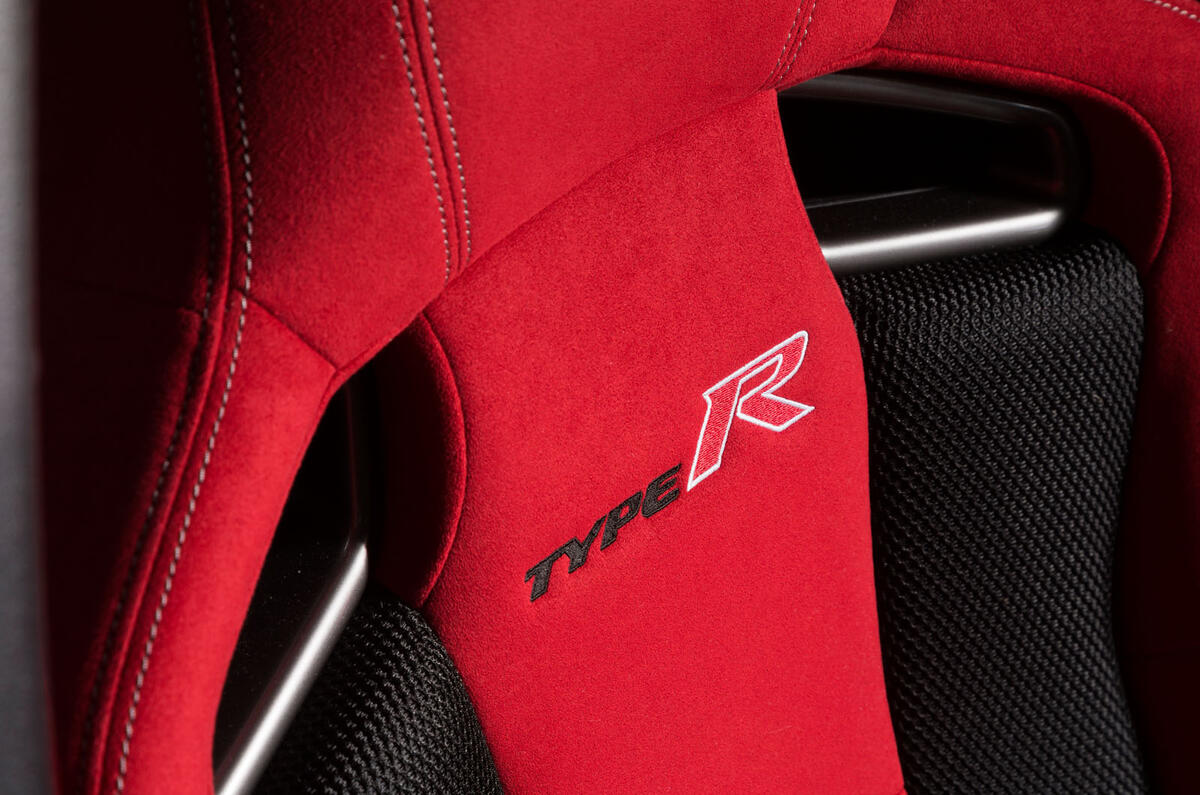 Honda Civic Type R seat badging
