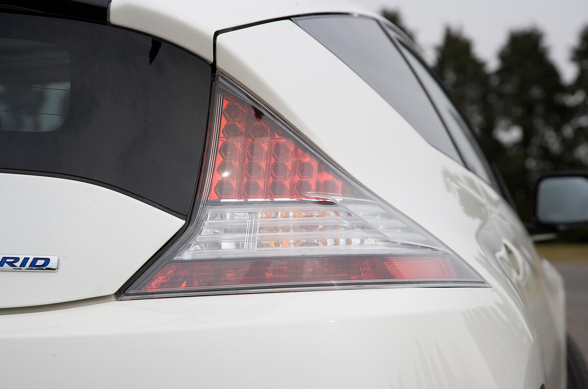 Triangular lights look smart and pack LED technology for extra brightness Honda CR-Z tailight