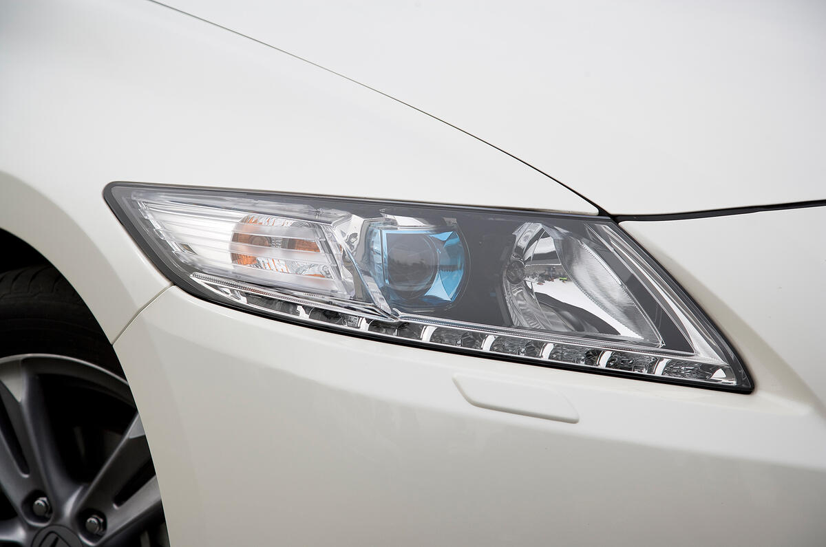 European CR-Zs get daytime running lights  - a first for a Honda Honda CR-Z headlight