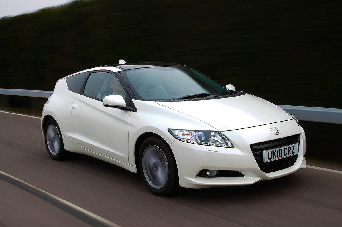 The Honda feels peppy - but no more than that Honda CR-Z front quarter