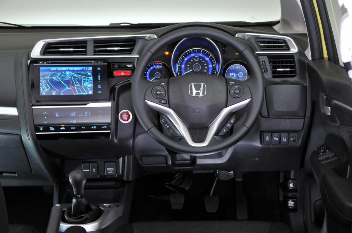 Tableau de bord de la Honda Jazz