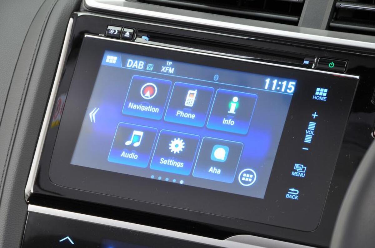 Système d'infodivertissement de la Honda Jazz