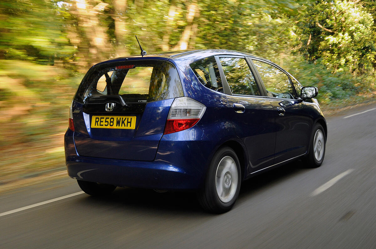 The Jazz is a doddle to drive Honda Jazz rear quarter