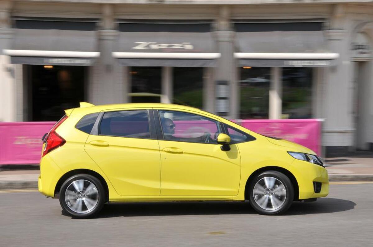 Profil latéral de la Honda Jazz