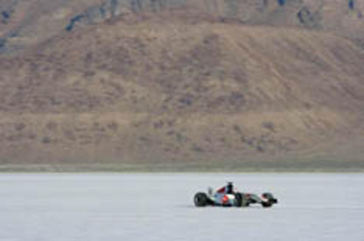 Honda close to Bonneville F1 record