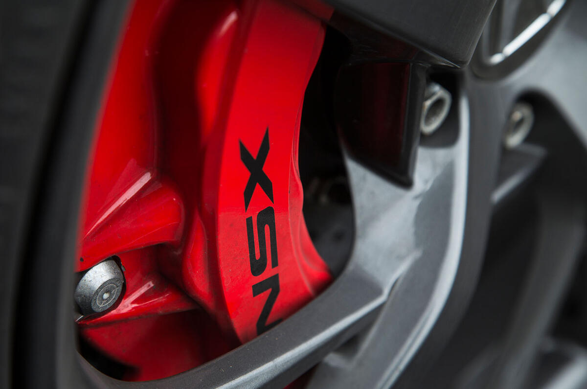 Honda NSX red brake calipers