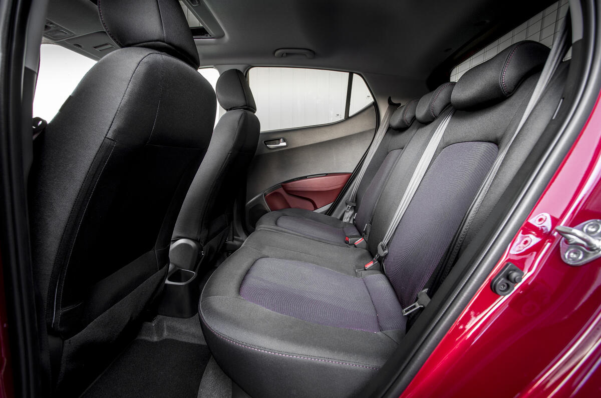 Hyundai i10 rear seats