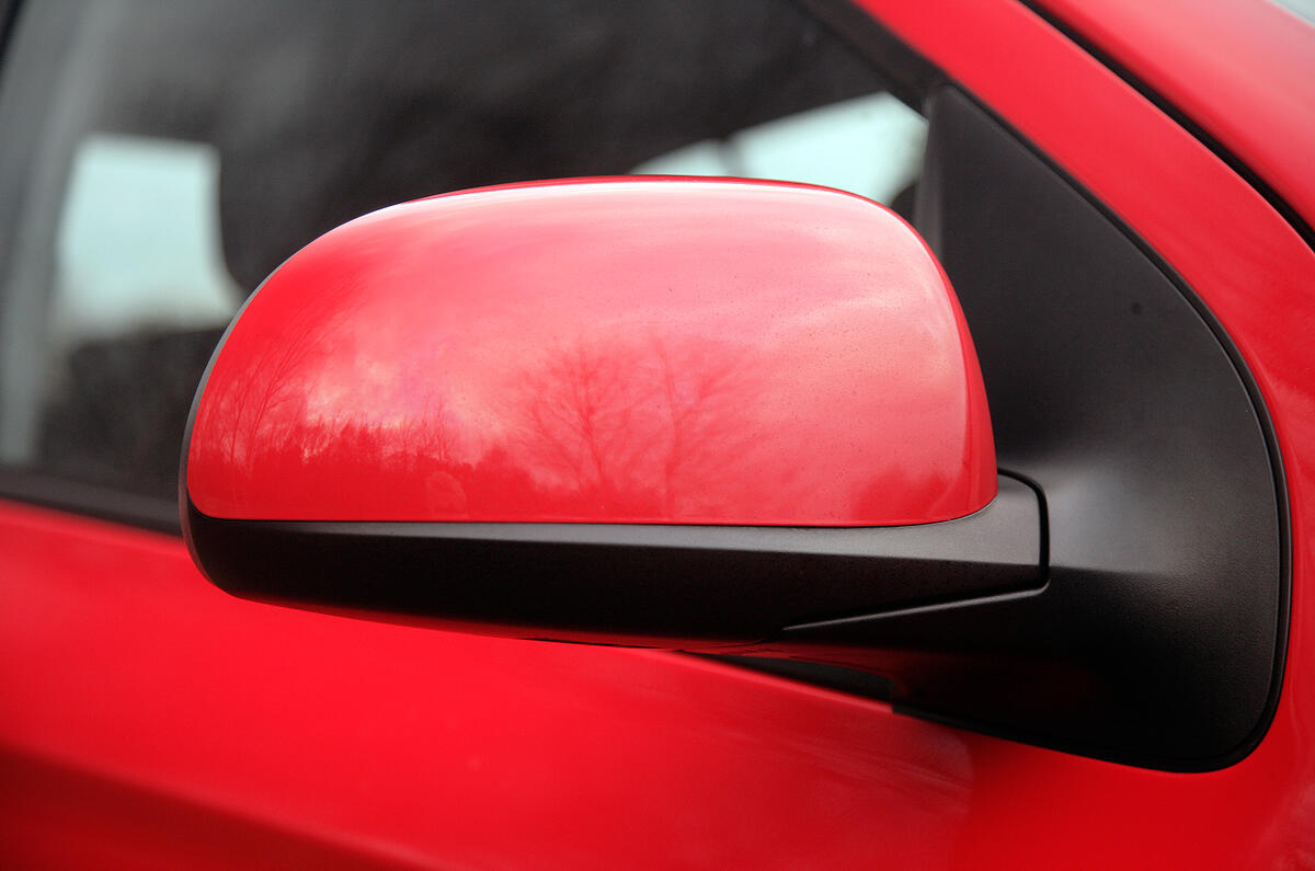 Big door mirrors offer good visibility Hyundai i20 wing mirror
