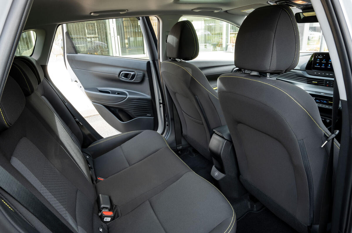 hyundai i20 review 2023 21 rear seats