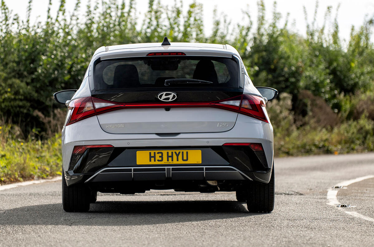 hyundai i20 review 2023 25 action rear