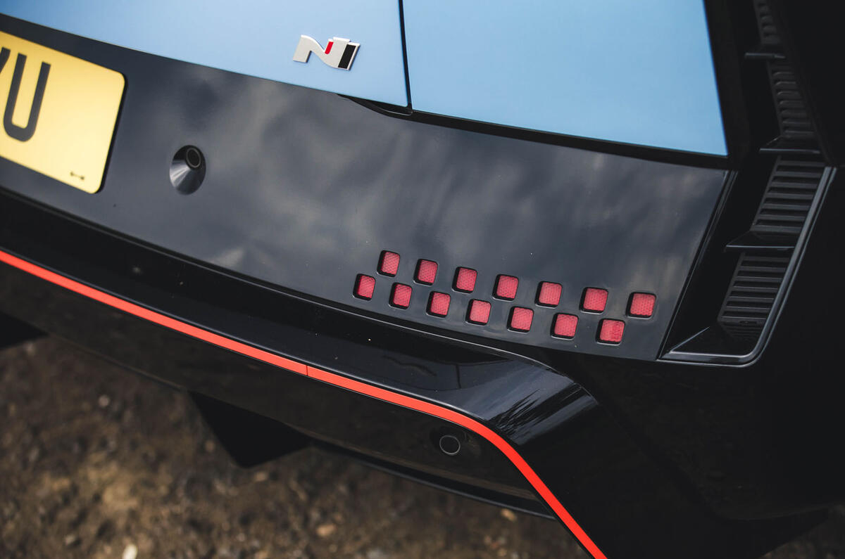 Hyundai Ioniq 5N Road Test 10 diffuser detail Hyundai Ioniq 5N Road Test 10 diffuser detail