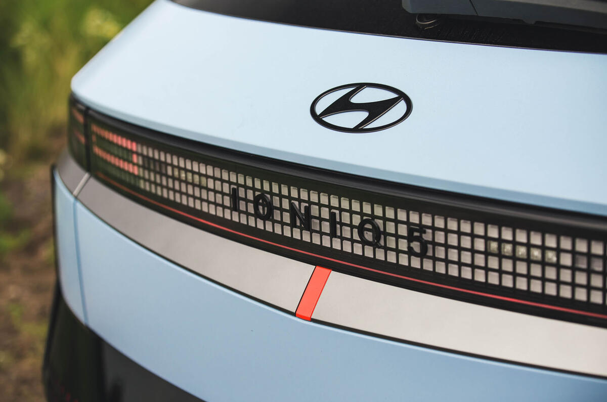 Hyundai Ioniq 5N Road Test 12 rear light bar Hyundai Ioniq 5N Road Test 12 rear light bar