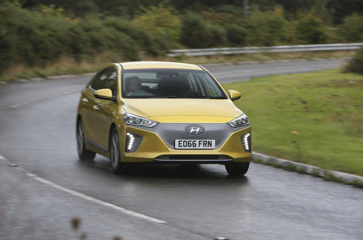 Hyundai Ioniq cornering
