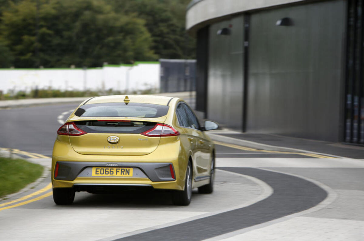 Hyundai Ioniq rear cornering
