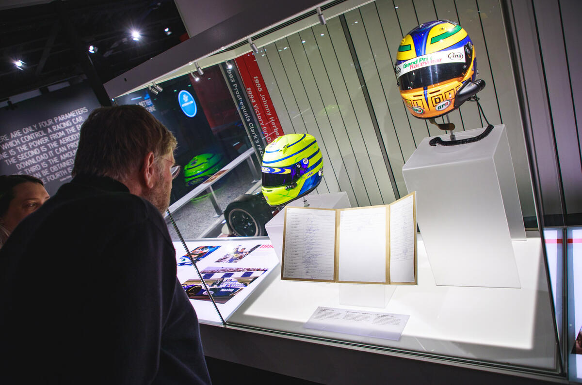 Silverstone museum race driver helmets Silverstone museum race driver helmets
