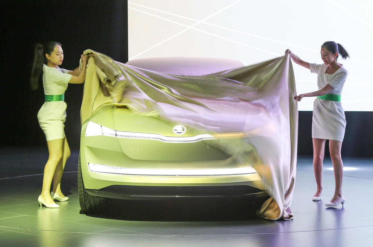 Skoda Vision E electric concept revealed in Shanghai