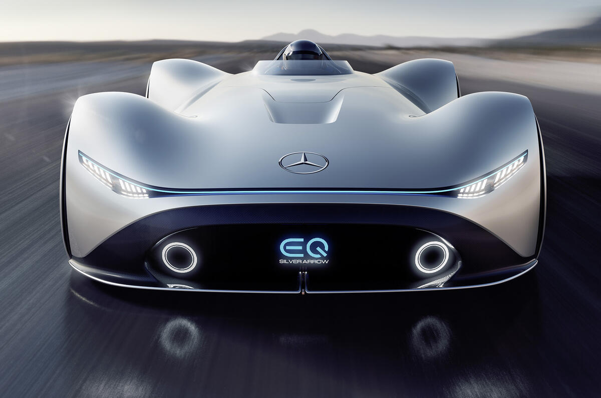The Mercedes-Benz EQ Silver Arrow