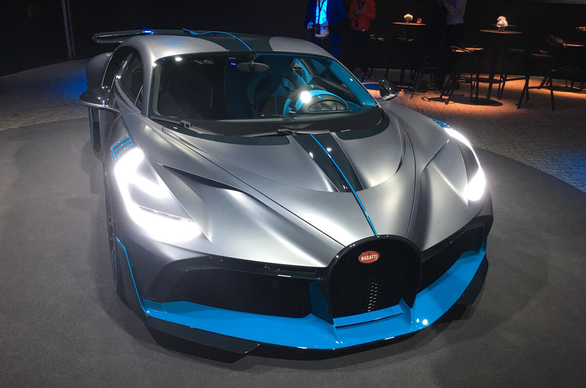 The Bugatti Divo is being shown in Paris