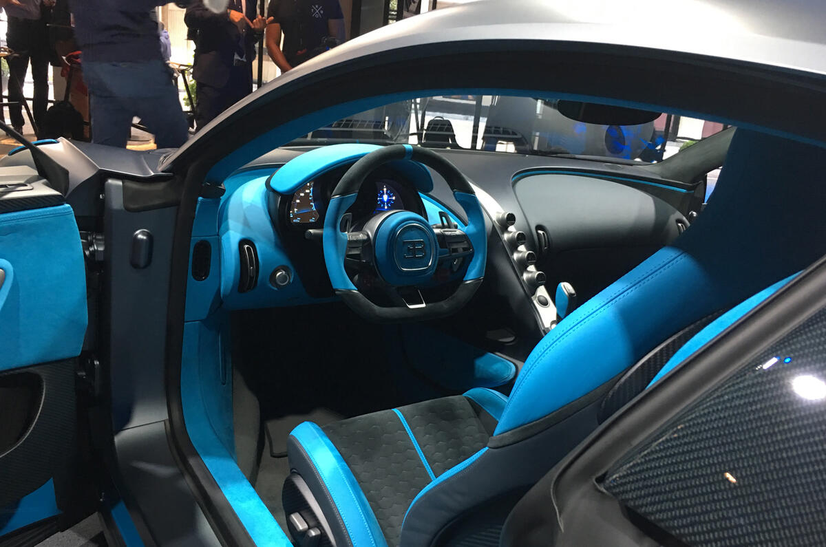 The Bugatti Divo is being shown in Paris