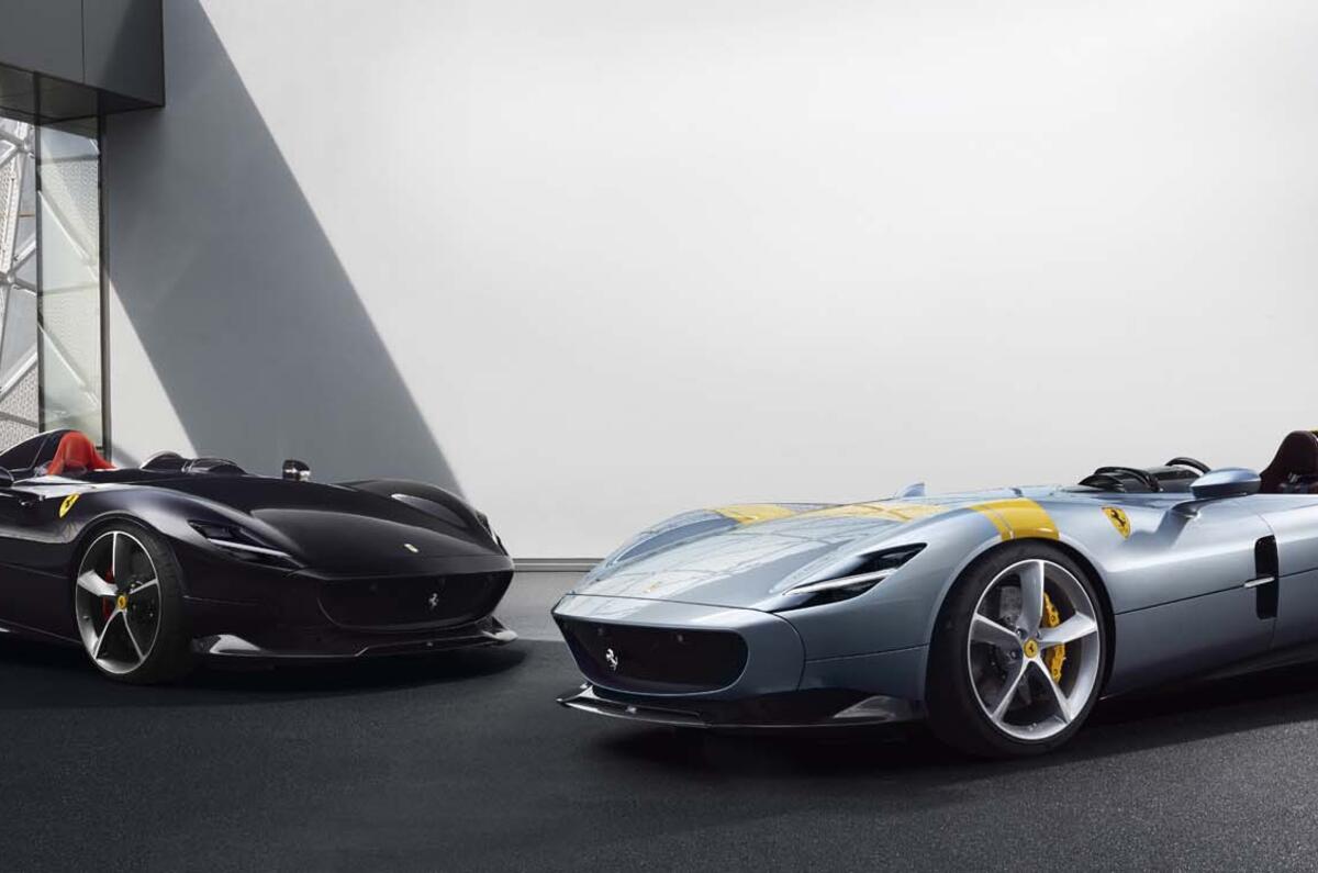 Ferrari showcases Monza SP1 and SP2 speedsters in Paris