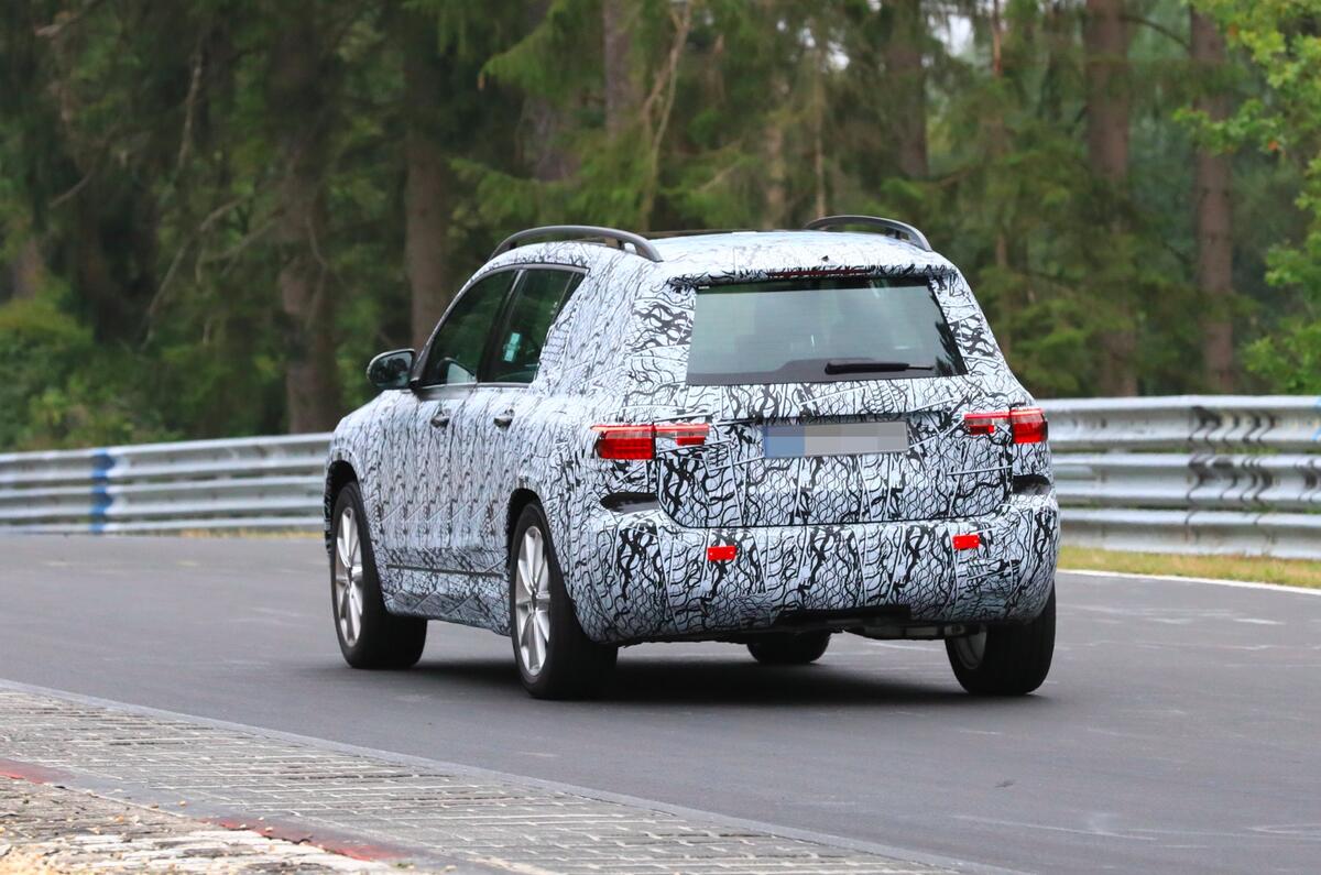 Mercedes GLB Nurburgring spies rear