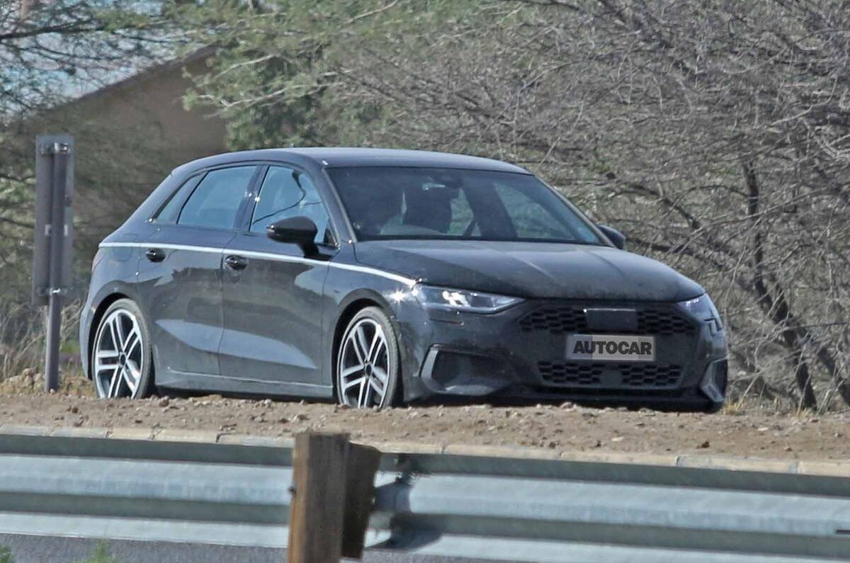 Audi A3 2020 spyshots undisguised