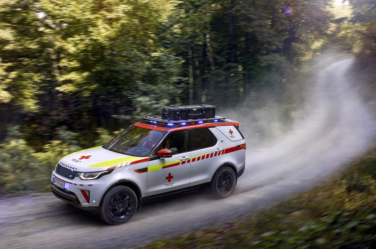 Land Rover SVO made this Discovery for the Austrian Red Cross