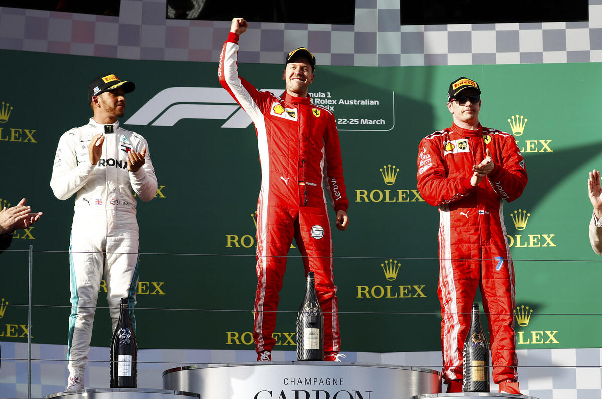 Australian GP podium