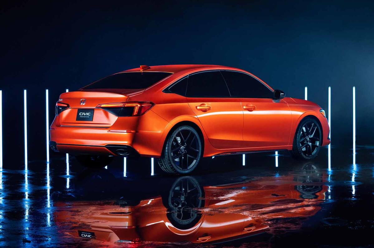 2022 Honda Civic prototype rear side