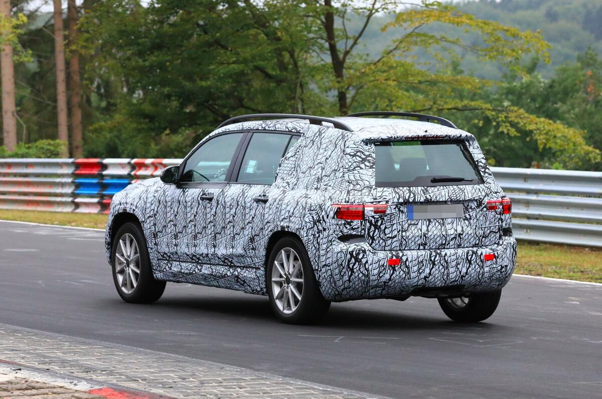 Mercedes GLB Nurburgring spies rear side