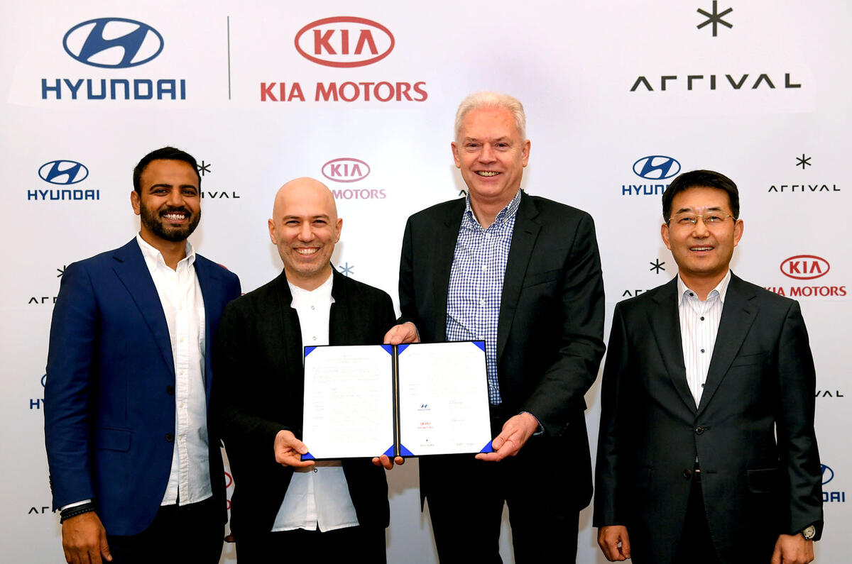 Hyundai and Kia sign deal with Arrival
