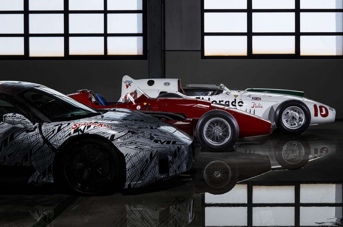 2020 Maserati MC20 development mule with Stirling Moss livery 2020 Maserati MC20 development mule with Stirling Moss livery