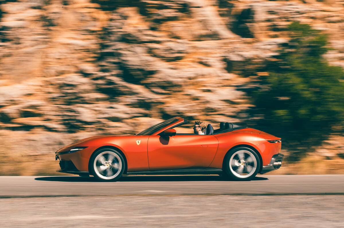 03 Ferrari Amalfi Spider review 2026 side profile