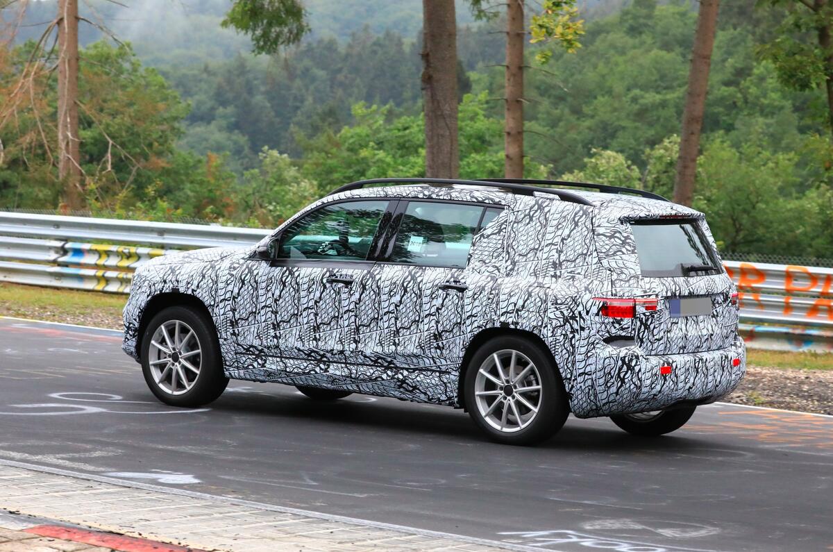 Mercedes GLB Nurburgring spies side rear