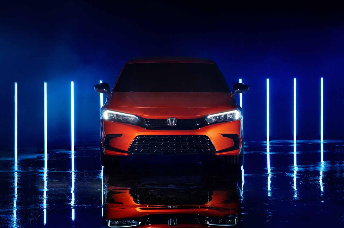 2022 Honda Civic prototype front dead 2022 Honda Civic prototype front dead
