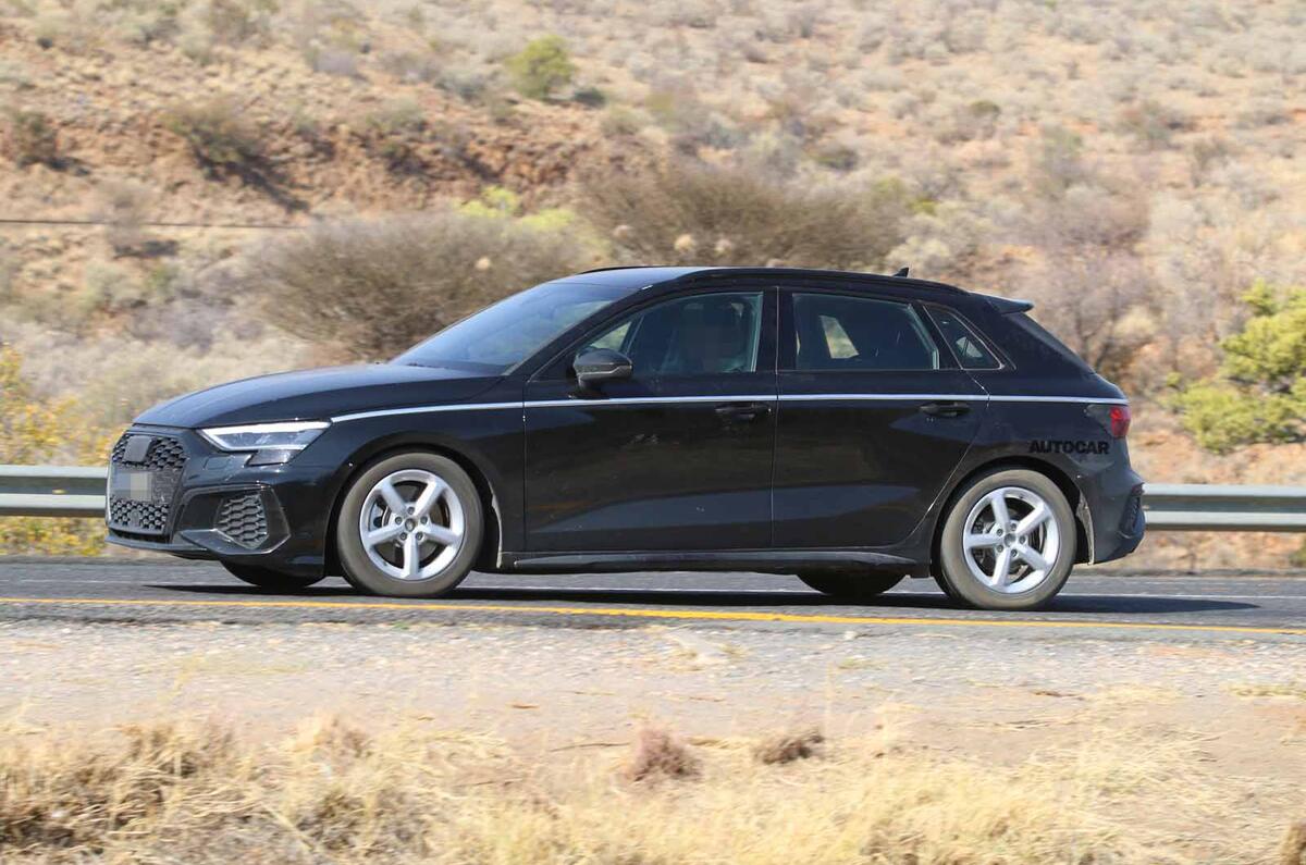 Audi A3 2020 spyshots undisguised