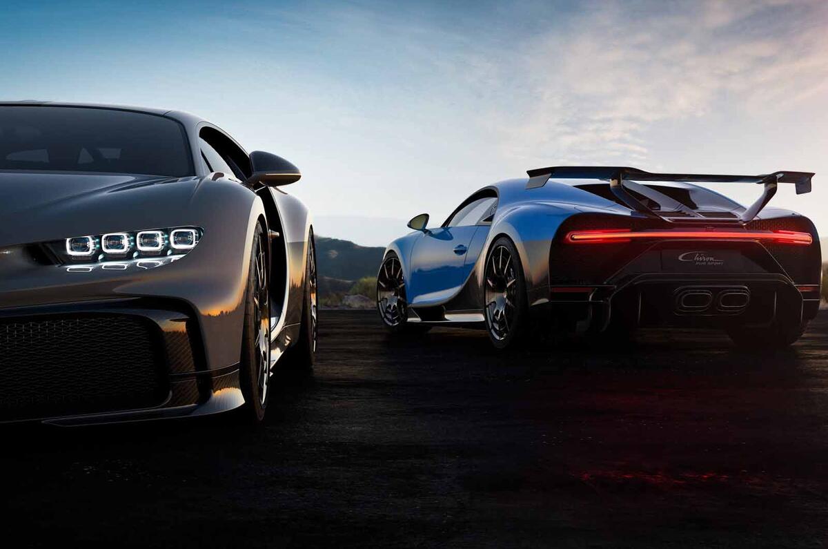 Bugatti Chiron Pur Sport rear plus front