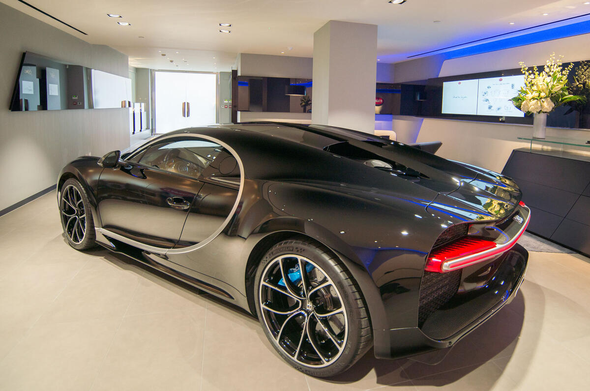 Bugatti Chiron at H.R. Owen London showroom