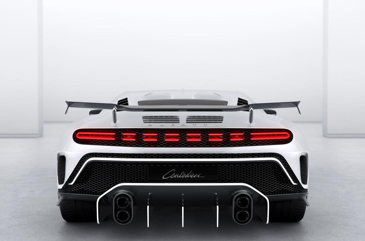 2020 Bugatti Centodieci reveal - rear