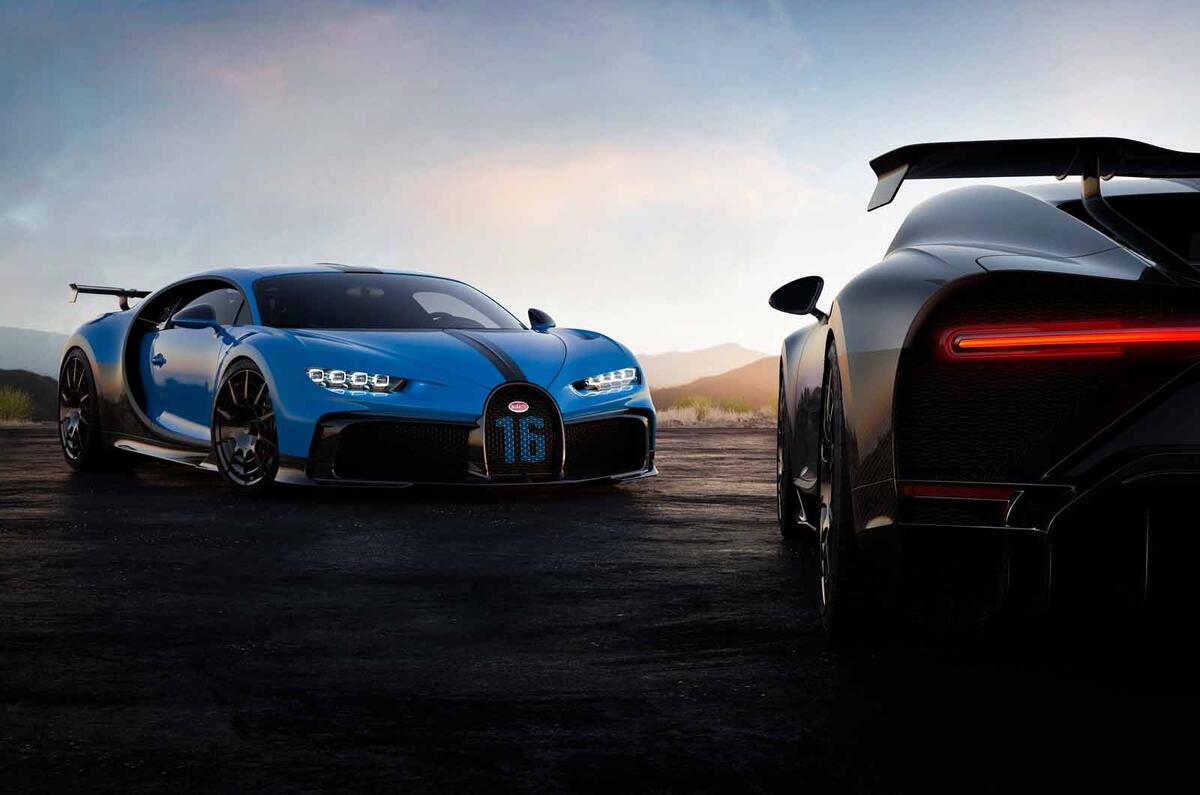 Bugatti Chiron Pur Sport front plus rear