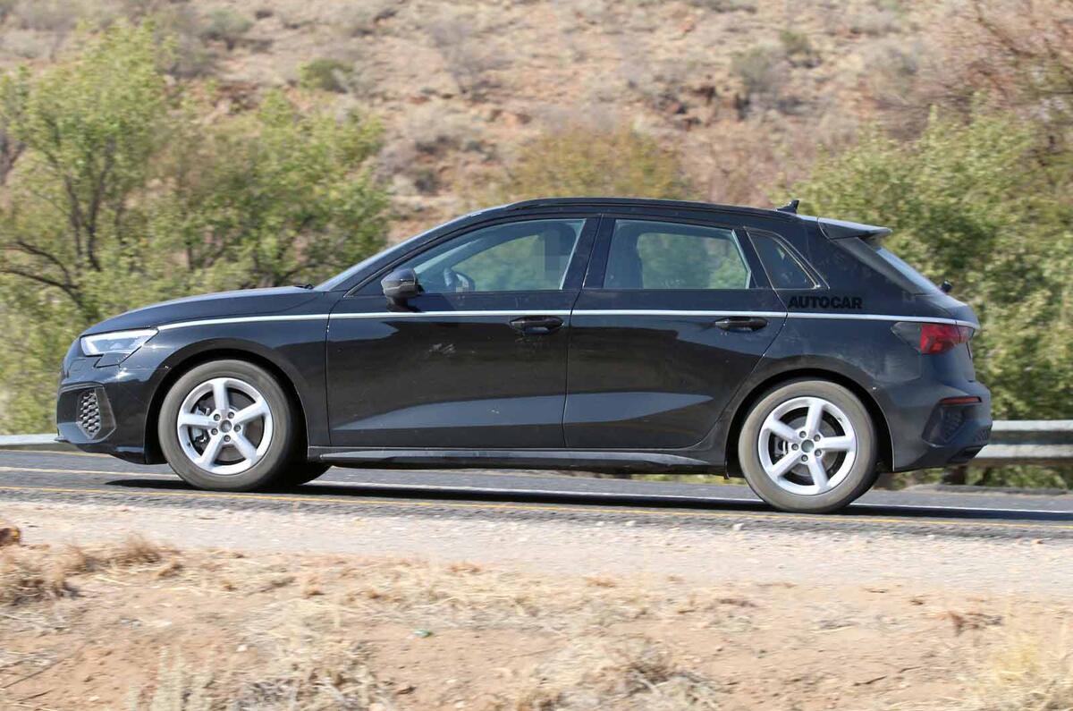 Audi A3 2020 spyshots undisguised