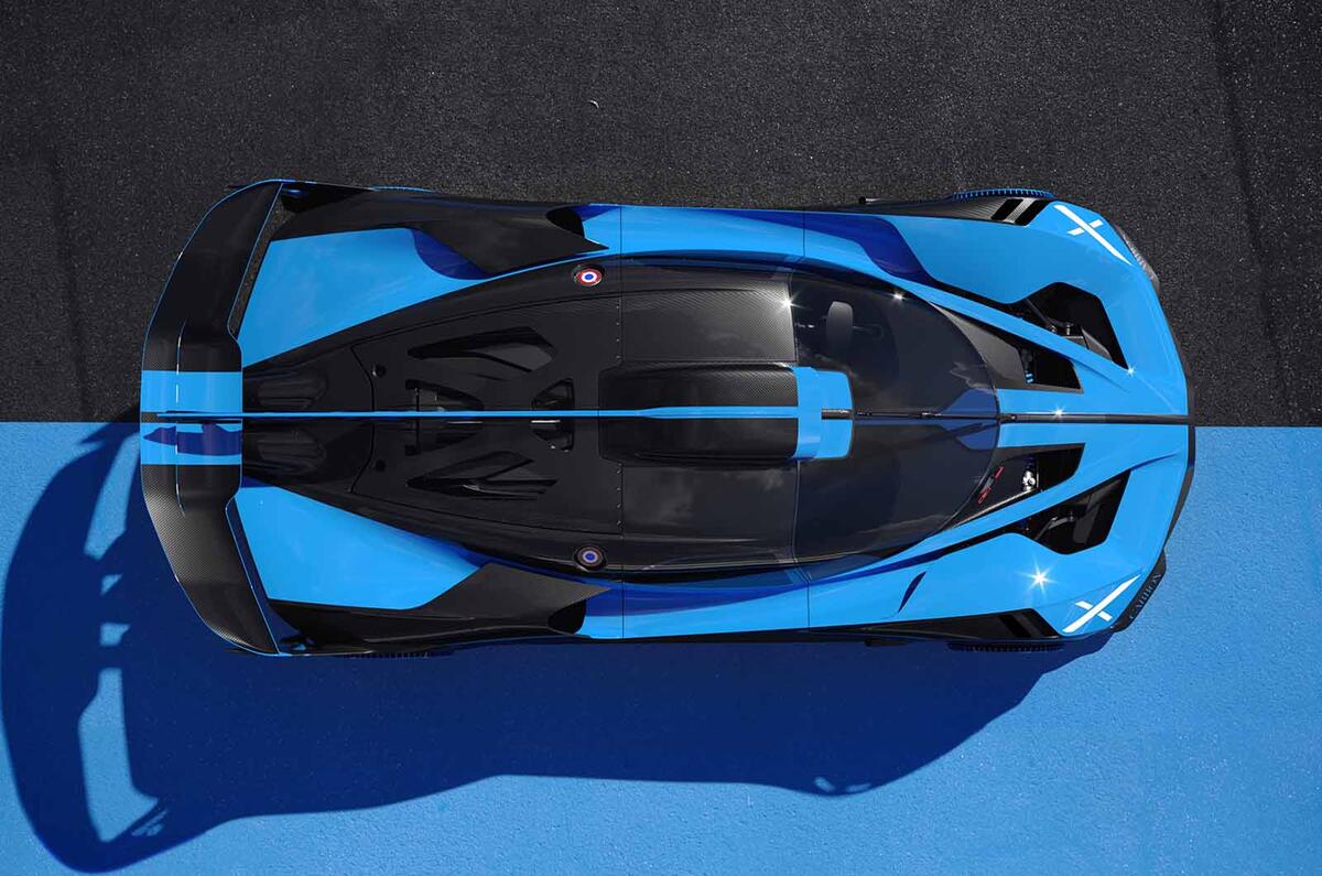 Bugatti Bolide from above