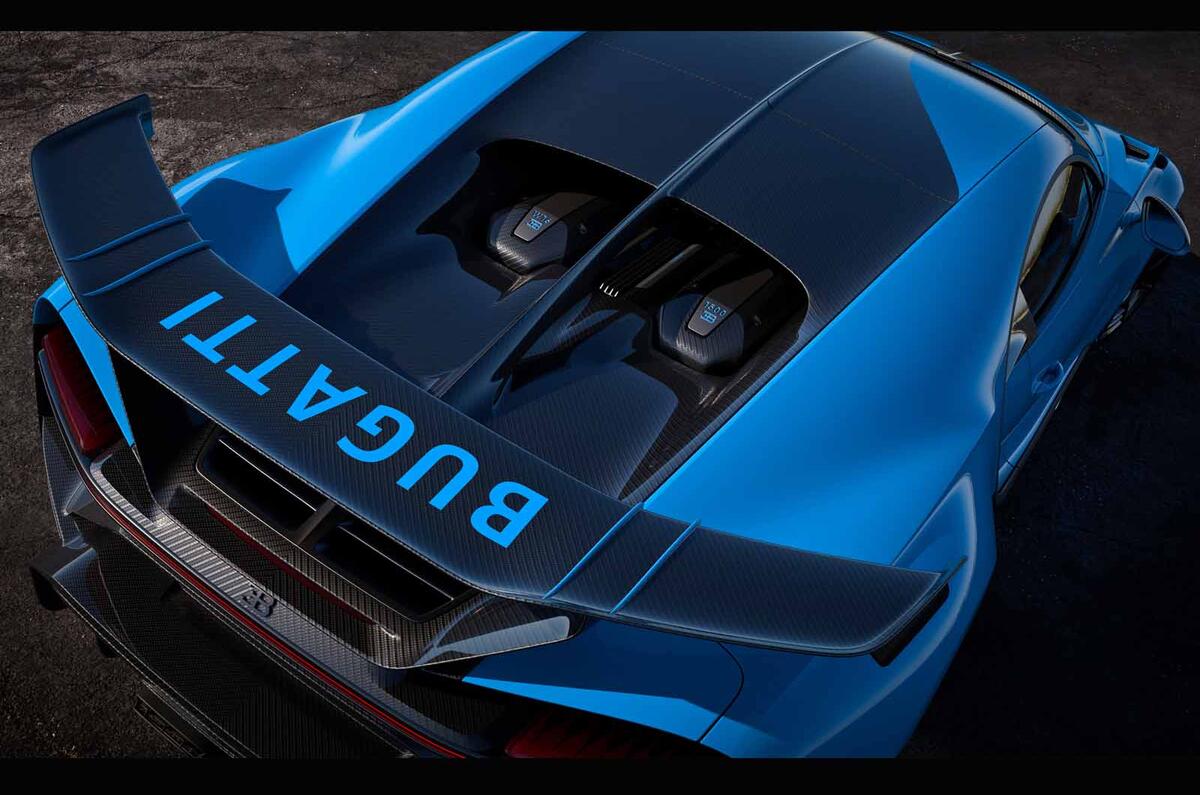 Bugatti Chiron Pur Sport spoiler