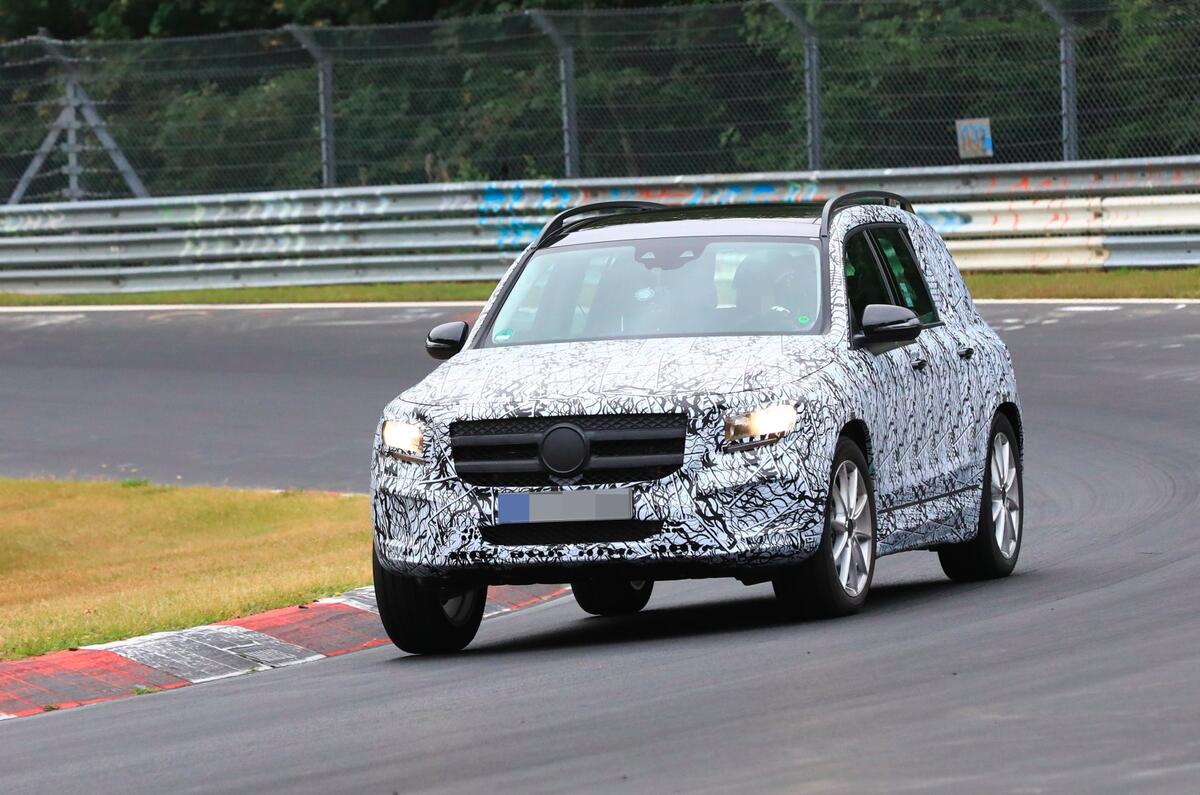 Mercedes GLB Nurburgring spies front