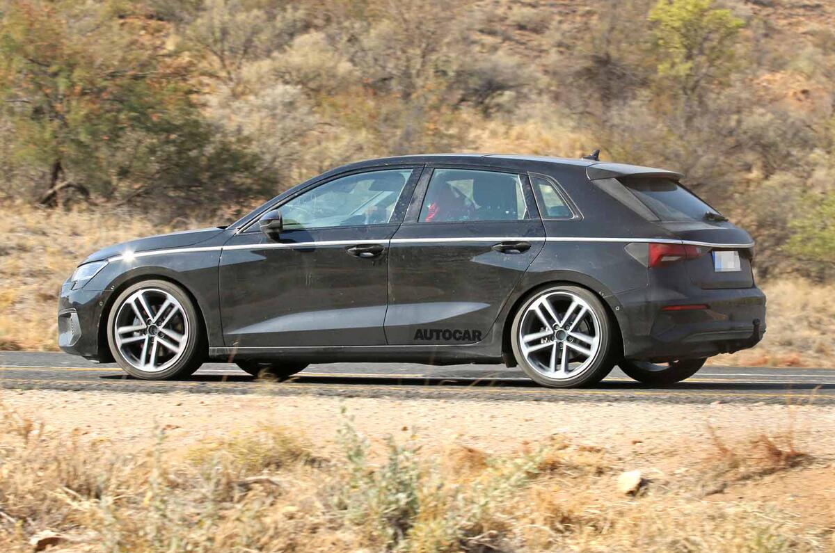 Audi A3 2020 spyshots undisguised
