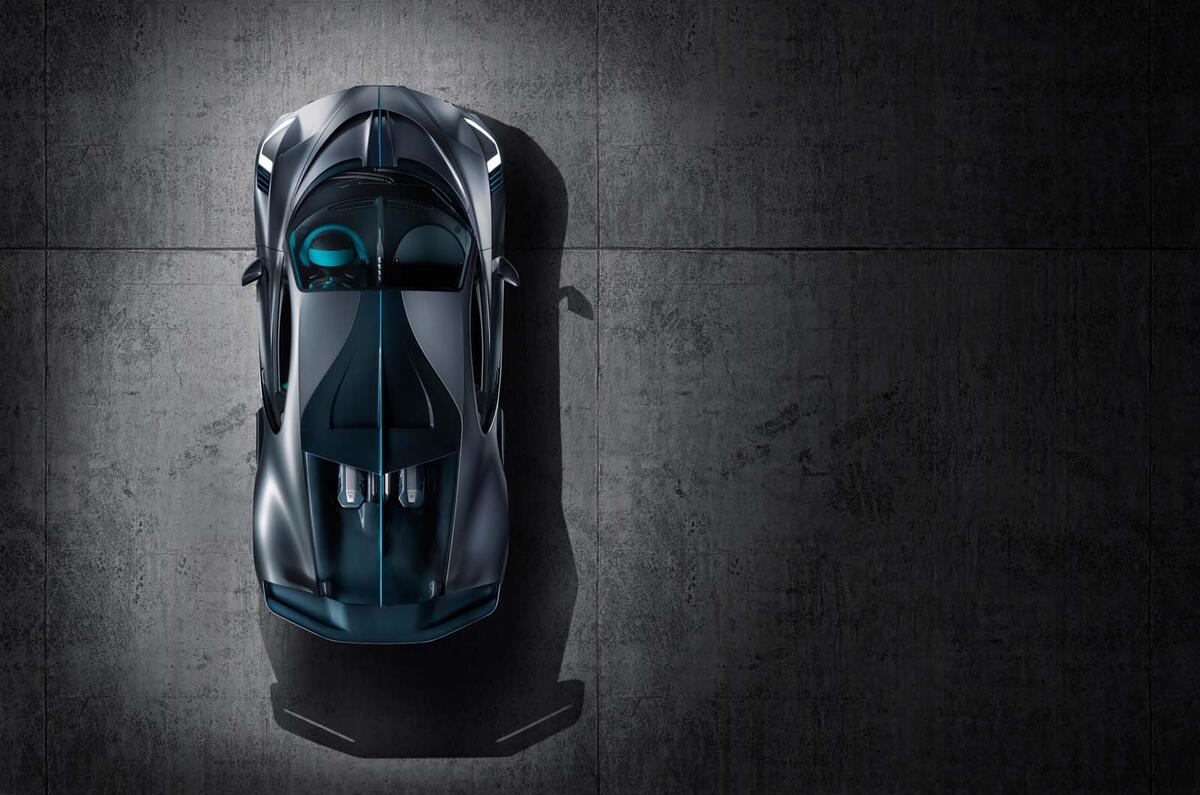 Bugatti Divo from above